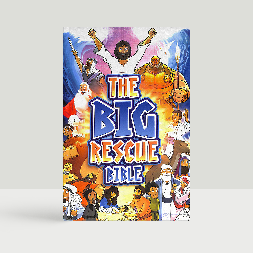 CEV The Big Rescue Bible paperback cover designed for children between 6 and 10 years old.