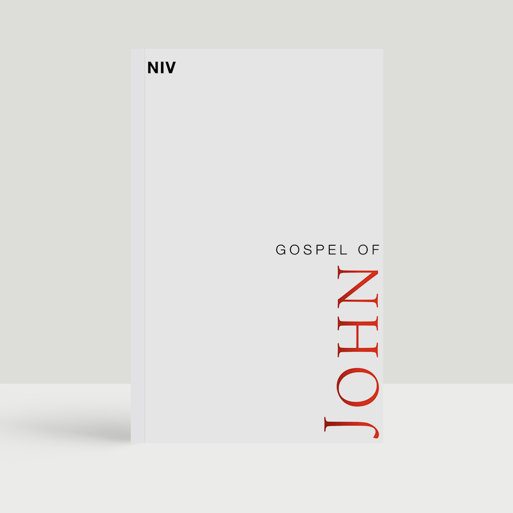 Box of 120 NIV Gospel of Johns in a paperback design, ideal for distribution during outreach.