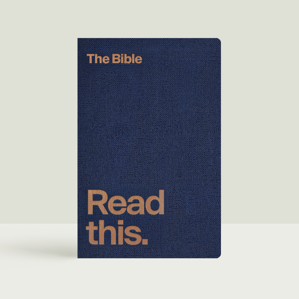 Box of 20 'Read this' Bible with textured faux leather cover, ideal for young people in Australia.